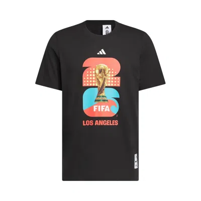 Pre-owned Adidas Originals Adidas Fifa World Cup 26 Host City Los Angeles Graphic T-shirt 'black' | Men's Size Xl