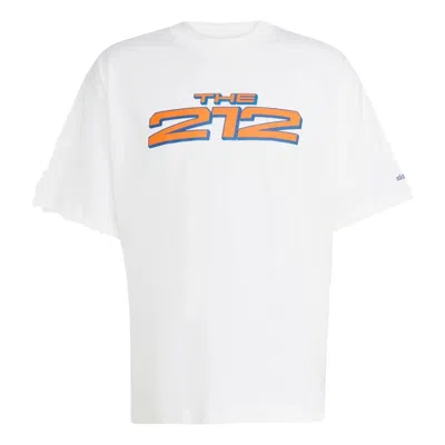 Adidas Originals Adidas New York City Cotton Graphic T-shirt In White
