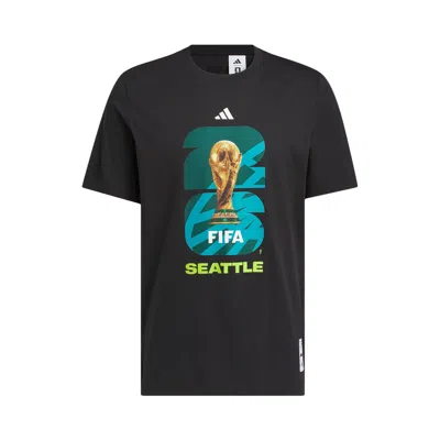 Pre-owned Adidas Originals Adidas Fifa World Cup 26 Host City Seattle Graphic T-shirt 'black' | Men's Size Xxl