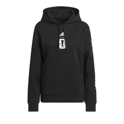 Pre-owned Adidas Originals Adidas Fifa World Cup 26 Match Ball Graphic Hoodie 'black' | Women's Size M