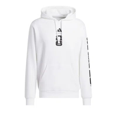 Pre-owned Adidas Originals Adidas Fifa World Cup 26 Match Ball Graphic Hoodie 'white' | Men's Size Xxl