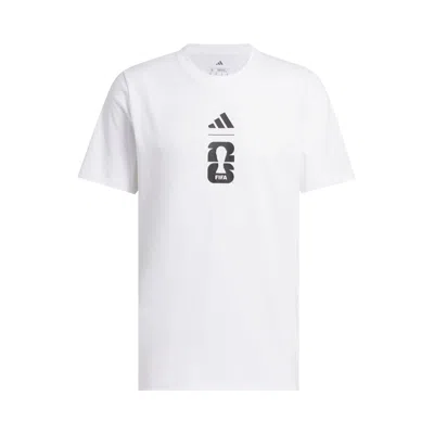 Pre-owned Adidas Originals Adidas Fifa World Cup 26 Match Ball Graphic T-shirt 'white' | Men's Size Xl