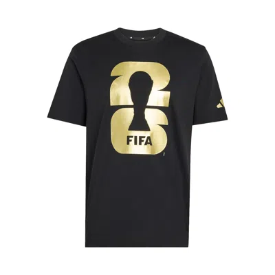 Pre-owned Adidas Originals Adidas Fifa World Cup 26 Official Emblem T-shirt 'black' | Men's Size Xxl