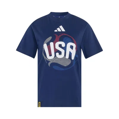 Pre-owned Adidas Originals Adidas Fifa World Cup 26 Usa T-shirt 'team Navy Blue' | Women's Size Xl