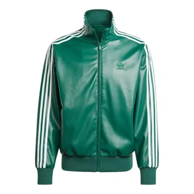 Adidas Originals Adidas Firebird Adicolor Three Stripes Synthetic Fabric Loose Jacket Asia Sizing 'collegiate Green'
