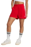 Adidas Originals Adidas Firebird Recycled Polyester Shorts In Red
