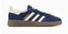 Adidas Originals Handball Spezial Suede And Leather Sneakers In Blue
