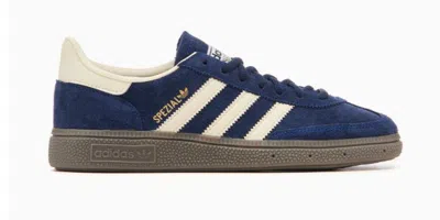 Adidas Originals Handball Spezial Suede And Leather Sneakers In Blue