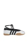 Adidas Originals Taekwondo Mei Ballet "cloud White/core Black/gum" Sneakers In White+black