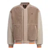 Adidas Originals Adidas Fleece Collegiate Padded Jacket 'beige' In Brown
