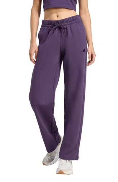 Adidas Originals Adidas Fleece Sweatpants In Purple