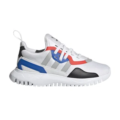 Pre-owned Adidas Originals Adidas Flex J 'white Glow Blue' | Kid's Size 12.5