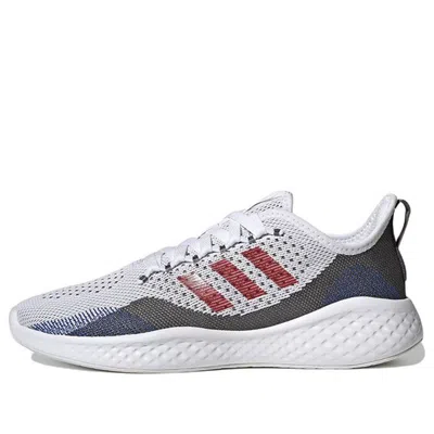 Adidas Originals Adidas Fluidflow 2.0 Running Shoes 'white / Vivid Red' In Gray