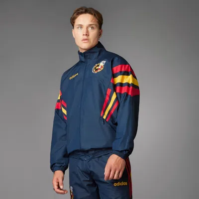 Pre-owned Adidas Originals Adidas Football Spain 1996 Woven Track Jacket For Men It7753 In Night Indigo