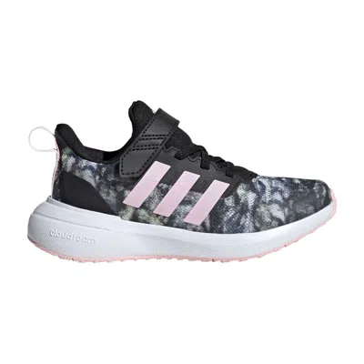 Pre-owned Adidas Originals Adidas Fortarun 2.0 Cloudfoam El Little Kid 'black Tie-dye' | Kid's Size 7