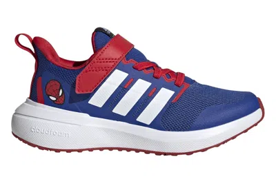 Pre-owned Adidas Originals Adidas Fortarun 2.0 Marvel Spider-man (kids) In Royal Blue/cloud White/better Scarlet