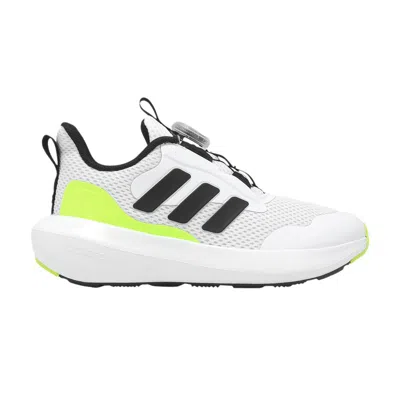 Pre-owned Adidas Originals Adidas Fortarun 3.0 Boa K 'white Black Lucid Lemon' | Kid's Size 6.5