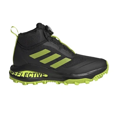 Pre-owned Adidas Originals Adidas Fortarun Boa Atr K 'black Semi Solar Slime' | Kid's Size 10.5