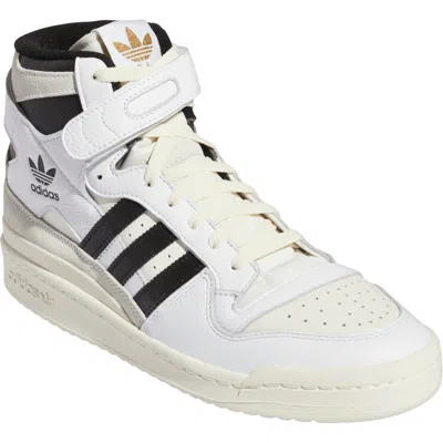 Adidas Originals Adidas Forum 84 Hi-top Basketball Shoe In White/white