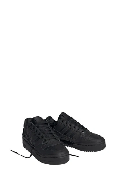 Adidas Originals Adidas Forum Bold 3-stripes Basketball Sneaker In Black/black/white