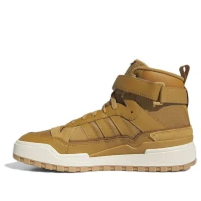 Adidas Originals Mens  Forum Boots In Cream White/mesa/gum