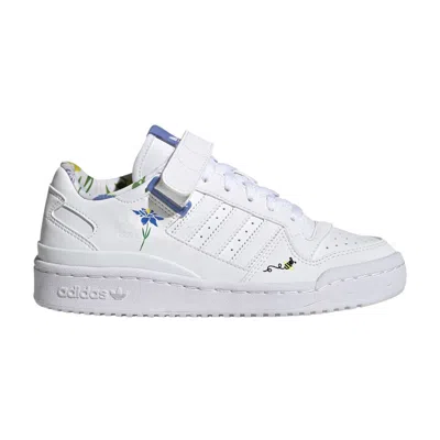 Pre-owned Adidas Originals Adidas Forum Low Big Kid 'save The Bees' | White | Kid's Size 5.5