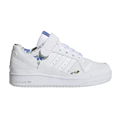 Pre-owned Adidas Originals Adidas Forum Low Little Kid 'save The Bees' | White | Kid's Size 10.5
