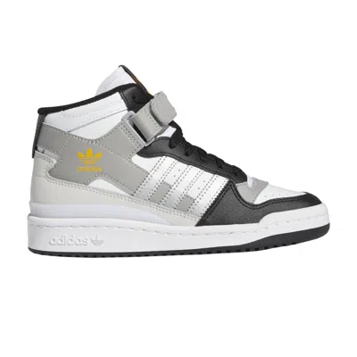 Pre-owned Adidas Originals Adidas Forum Mid J 'white Black Silver' | Kid's Size 7
