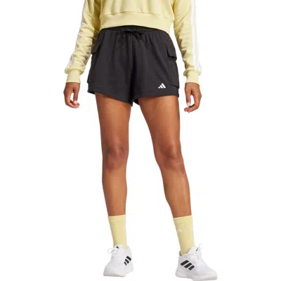 Adidas Originals Adidas French Terry Cargo Shorts In Black