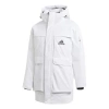 Adidas Originals Adidas Full-length Zipper Cardigan Multiple Pockets Down Jacket Couple Style White