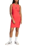Adidas Originals Adidas Future Icons Logo Dress In Pure Ruby