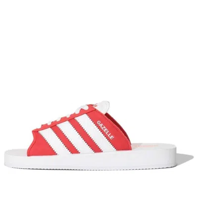 Adidas Originals Adidas Gazelle Beach Slides 'white Red'