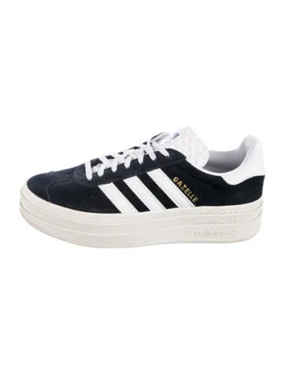 Pre-owned Adidas Originals Adidas Gazelle Bold Core Black White Athletic Sneakers