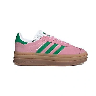 Pre-owned Adidas Originals Adidas Gazelle Bold Ie0420 True Pink/green / Cloud White