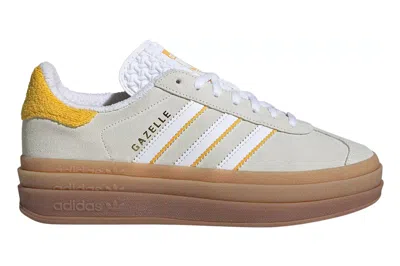 Pre-owned Adidas Originals Adidas Gazelle Bold Ivory Bold Gold (women's) In Ivory/white/bold Gold
