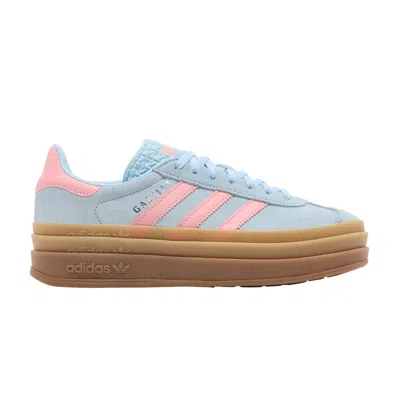 Pre-owned Adidas Originals Adidas Gazelle Bold J 'clear Sky Semi Pink Spark' | Blue | Kid's Size 5.5