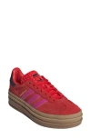 Adidas Originals Adidas Gazelle Bold Platform Sneaker In Scarlet,purple