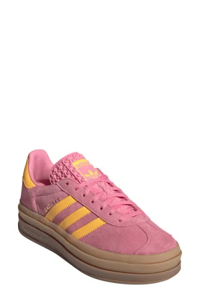 Adidas Originals Adidas Gazelle Bold Platform Sneaker In Bliss Pink/spark/bliss Pink