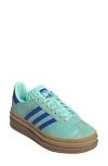 Adidas Originals Adidas Vl Court Platform Sneaker In Clear Mint/blue/gold Met