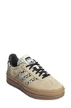 Adidas Originals Adidas Gazelle Bold Platform Sneaker In Cream White/ Black