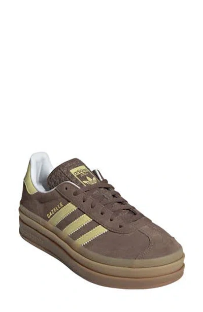 Adidas Originals Adidas Gazelle Bold Platform Sneaker In Earstr/pow