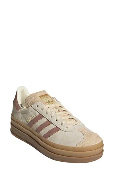 Adidas Originals Adidas Gazelle Bold Platform Sneaker In Gold