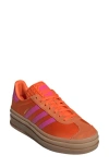 Adidas Originals Gazelle Bold Sneakers Orange In Orange/fuchsia/orange