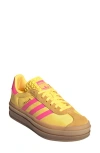 Adidas Originals Adidas Gazelle Bold Platform Sneaker In Spark/ Lucid Pink/ Spark