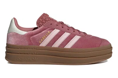 Pre-owned Adidas Originals Adidas Gazelle Bold Sandy Pink Velvet (women's) In Preloved Crimson/sandy Pink/off White