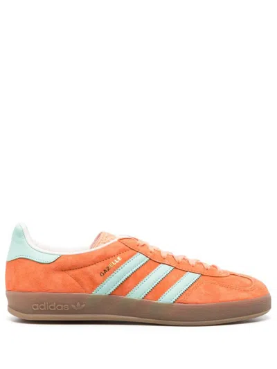 Adidas Originals Gazelle Lace-up Sneakers In Orange