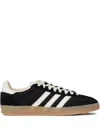 Adidas Originals Gazelle Suede Three-stripe Sneakers In Black