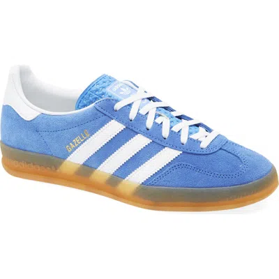 Adidas Originals Gazelle Indoor Sneakers In Cyan Suede In Multi