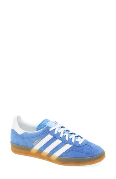 Adidas Originals Gazelle Indoor Sneakers In Cyan Suede In Multi