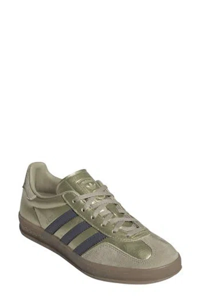 Adidas Originals Adidas Gazelle Indoor Sneaker In Gold / Aurora Onix/ Cargo